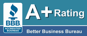 Better Business Bureau Accredited A+ Banner